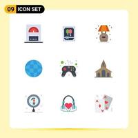 9 Creative Icons Modern Signs and Symbols of video game controller living control internet Editable Vector Design Elements