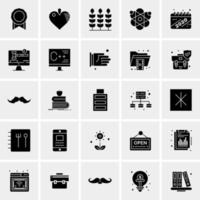 25 iconos de negocios universales vector ilustración de icono creativo para usar en proyectos relacionados con la web y dispositivos móviles