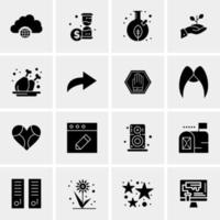 16 Universal Business Icons Vector Creative Icon Illustration to use in web and Mobile Related project