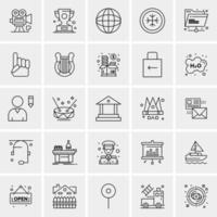 25 Universal Business Icons Vector Creative Icon Illustration to use in web and Mobile Related project