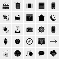 25 iconos de negocios universales vector ilustración de icono creativo para usar en proyectos relacionados con la web y dispositivos móviles