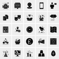 25 iconos de negocios universales vector ilustración de icono creativo para usar en proyectos relacionados con la web y dispositivos móviles