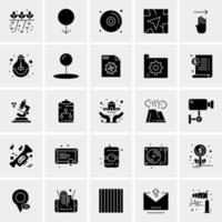 25 iconos de negocios universales vector ilustración de icono creativo para usar en proyectos relacionados con la web y dispositivos móviles