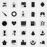 25 iconos de negocios universales vector ilustración de icono creativo para usar en proyectos relacionados con la web y dispositivos móviles