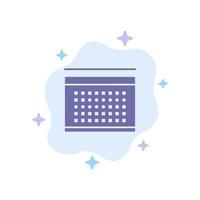 Calendar Vacation Date Holidays Blue Icon on Abstract Cloud Background vector