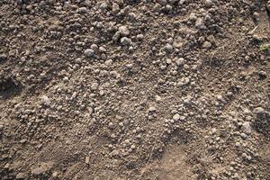 Brown crushed soil peat field texture may be used as a  background wallpaper photo