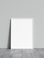 Blank poster frame mockup. Empty picture frame mockup. Blank photo frame. Frame mockup for photo, print, painting, artwork presentation. Frame mockup. Clean, modern, minimal frame. 3d rendering