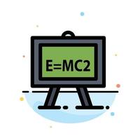 Chemistry Formula Science Science Formula Abstract Flat Color Icon Template vector