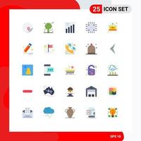 User Interface Pack of 25 Basic Flat Colors of empire hardware scandinavia gadget computers Editable Vector Design Elements