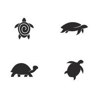 diseño de ilustración de icono de tortuga vector