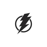 Lightning, electric power vector logo design element. Energy and thunder electricity symbol