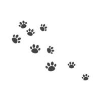 Paw background template vector