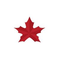 Maple leaf logo template vector icon illustration