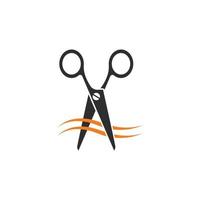 Scissors logo vector icon