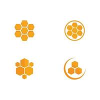 vector de diseño de plantilla de logotipo de miel, emblema, concepto de diseño