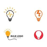 light bulb logo template vector icon illustration