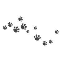 Paw background template vector