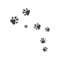 Paw background template vector