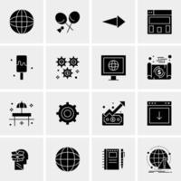 16 Universal Business Icons Vector Creative Icon Illustration to use in web and Mobile Related project