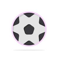 Football Ball Sports Soccer Abstract Circle Background Flat color Icon vector