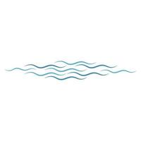 Water Wave symbol and icon Logo Template vector