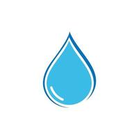 Ilustración de icono de vector de plantilla de logotipo de gota de agua