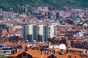 cityscape from Bilbao city, basque country, spain, travel destinations photo