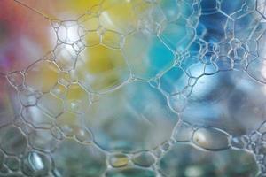 soap bubbles abstract textured background photo