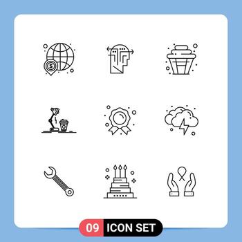 9 concepto de esquema para sitios web móviles y aplicaciones flash elementos de diseño vectorial editables para fiesta de diseño de cabeza de café vector