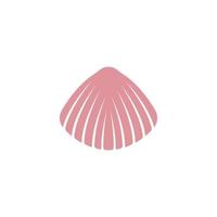 Scallop logo template vector icon illustartion