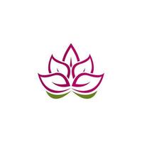 Beauty Vector Lotus flowers design logo Template