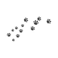 Paw background template vector