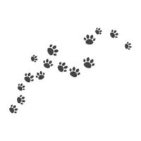 Paw background template vector