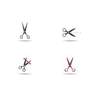 Scissors logo vector icon