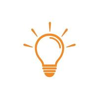 light bulb logo template vector icon illustration