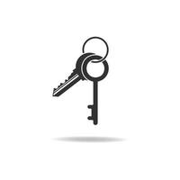 Key vector icon illustration template