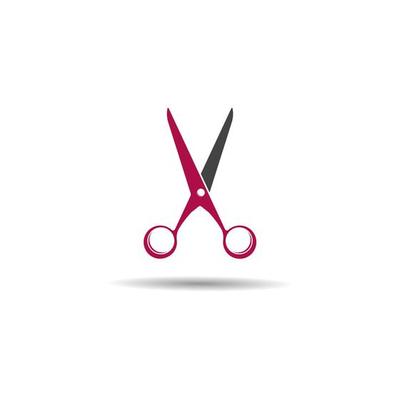 Scissors logo vector icon
