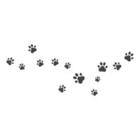 Paw background template vector