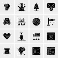 16 Business Universal Icons Vector Creative Icon Illustration to use in web and Mobile Related project