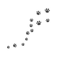 Paw background template vector