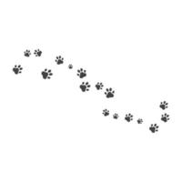 Paw background template vector