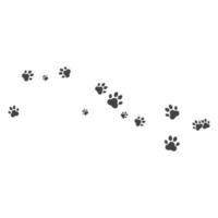 Paw background template vector