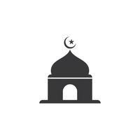 Mosque Moslem icon vector Illustration design