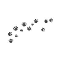 Paw background template vector