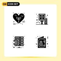 Creative Icons Modern Signs and Symbols of bio route love guide hosting Editable Vector Design Elements