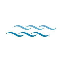 Water Wave symbol and icon Logo Template vector