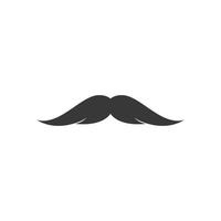 Moustache logo template vector