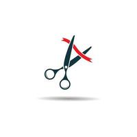 Scissors logo vector icon