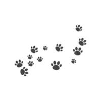 Paw background template vector