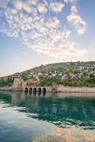 beautiful view of historical places from the boat. boat trip photo